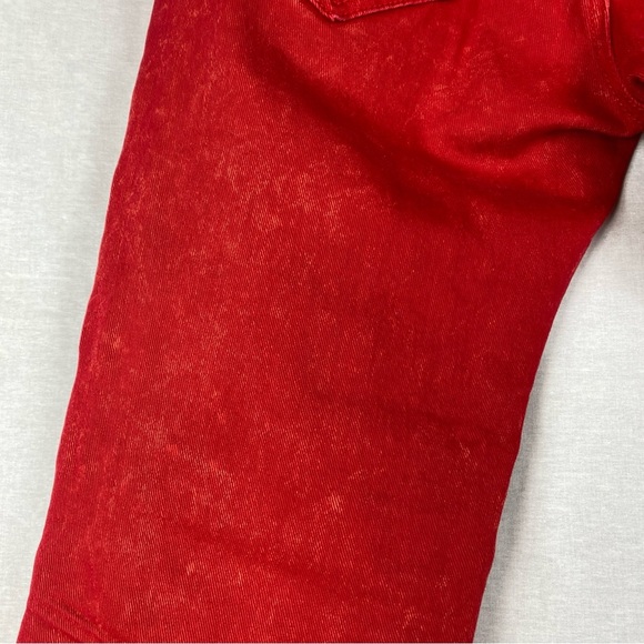 Smoke Rise Men’s Street Wear Jeans Red 32x32 Urban Distressed Extra Tough - Picture 6 of 10